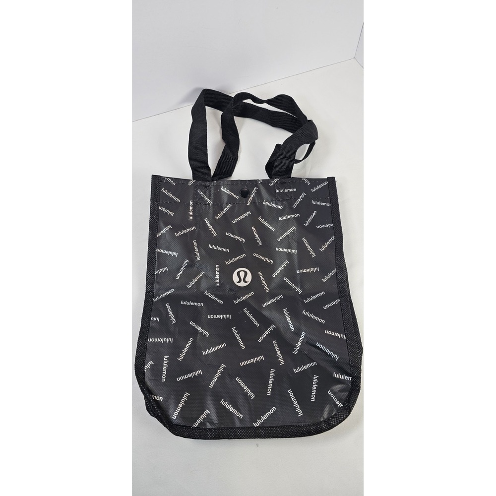 LULULEMON Shopper Shoulder‎ Bag Small Reusable Clip Button Closure Shopping Bag